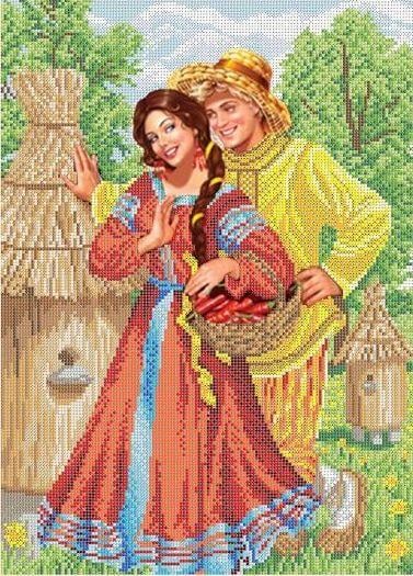 Схема для вишивання бисером Воздыхатель частичная зашивка 28х40 см (2554541041)