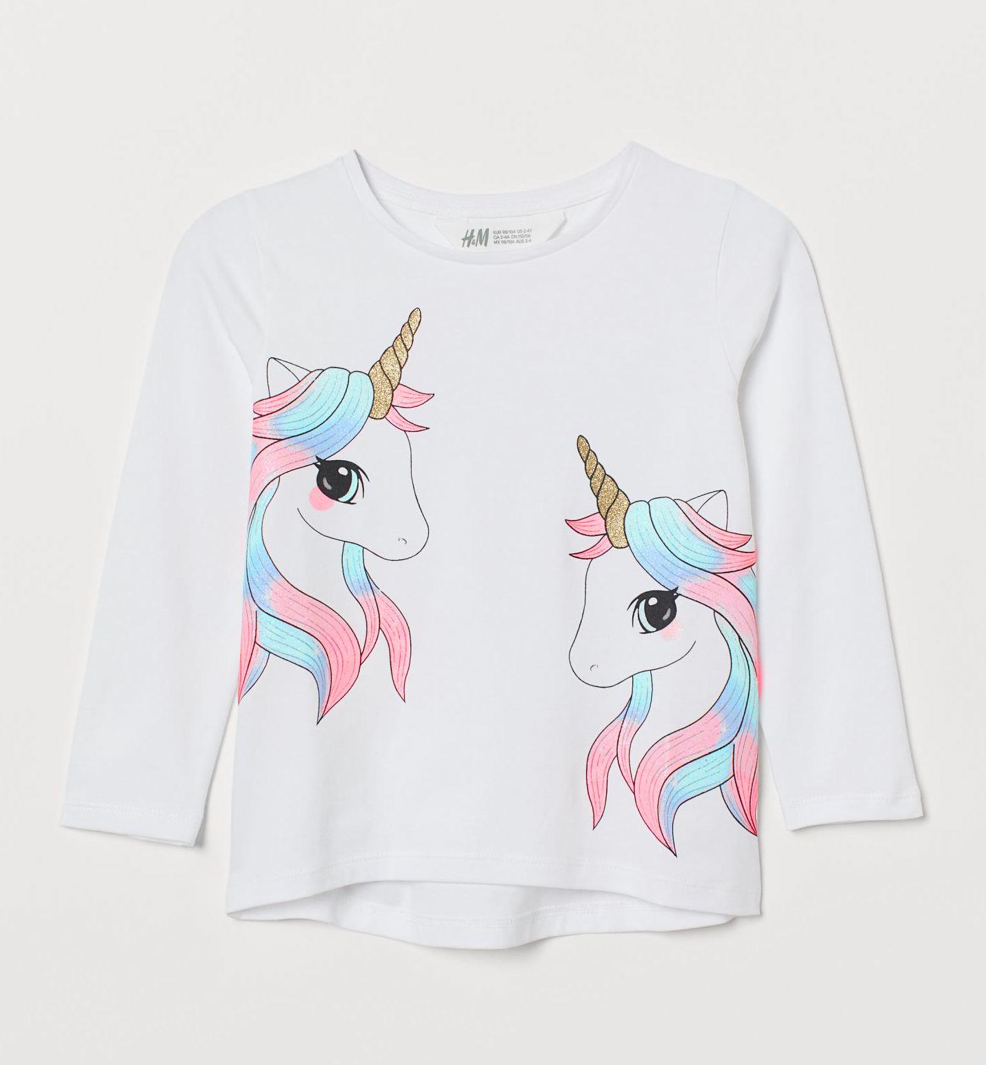 Реглан для девочки H& M 122 см-128 Белый (0739680001)