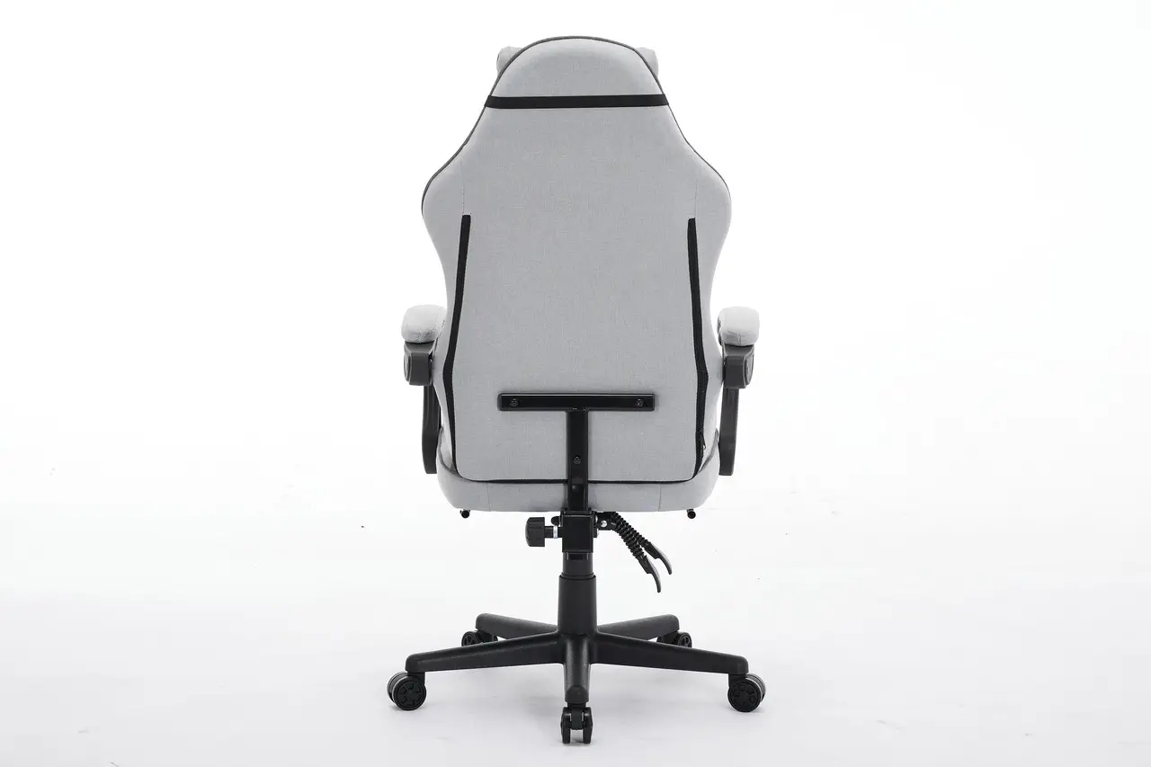 Крісло ігрове комп'ютерне Deus ED09 текстиль з підставкою для ніг Сірий (2979) - фото 8 Крісло ігрове комп'ютерне Deus ED09 текстиль з підставкою для ніг Сірий (2979) - фото 8