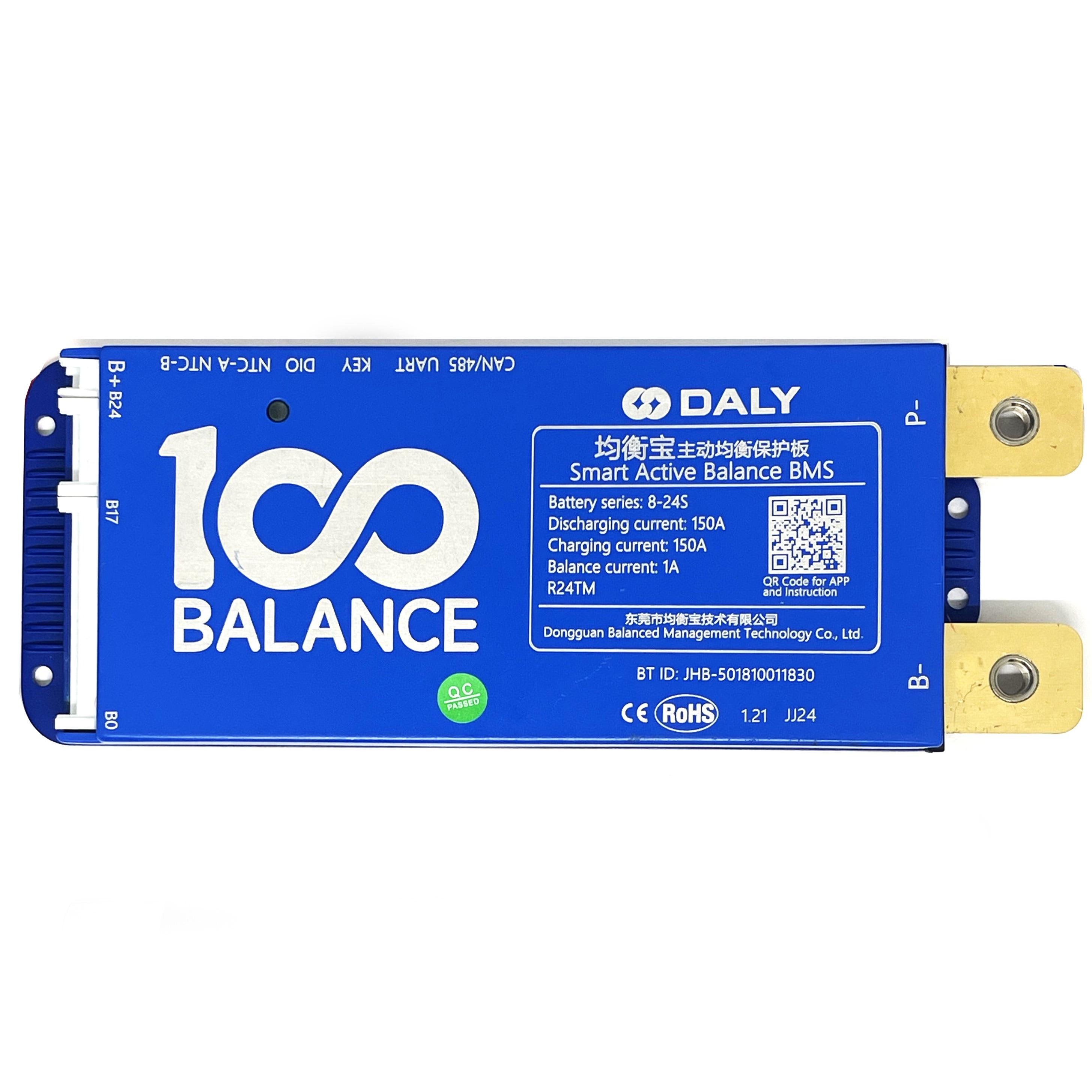 Плата Smart BMS DALY 8-24S 150A with CAN +1А active balancе+BT