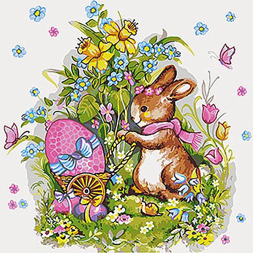 Картина по номерам Ідейка Пасхальный помощник 40х40 см (KHO4113)