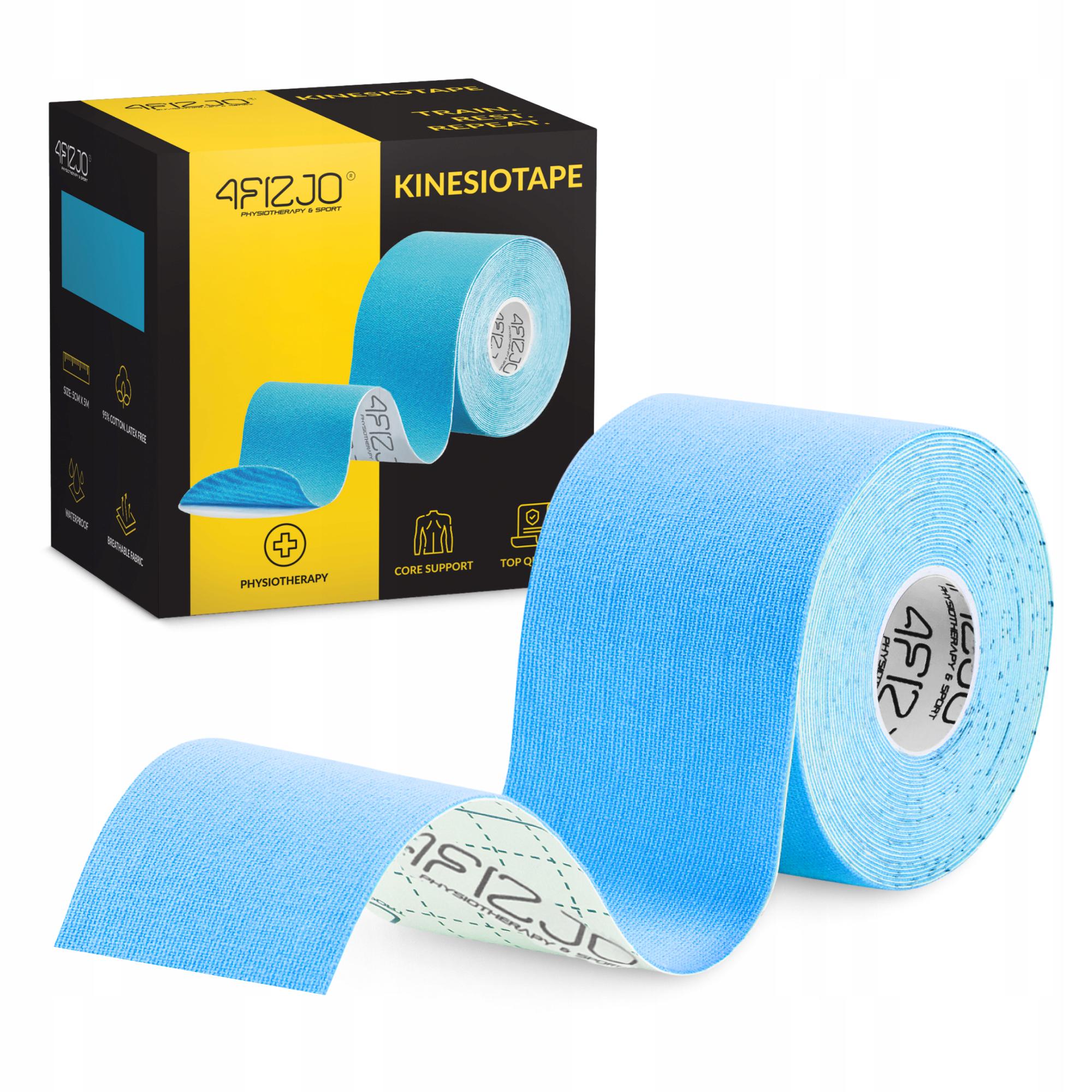 Лента кинезиологическая 4FIZJO 5 см x 5 м Sky Blue (P-5907739315991)