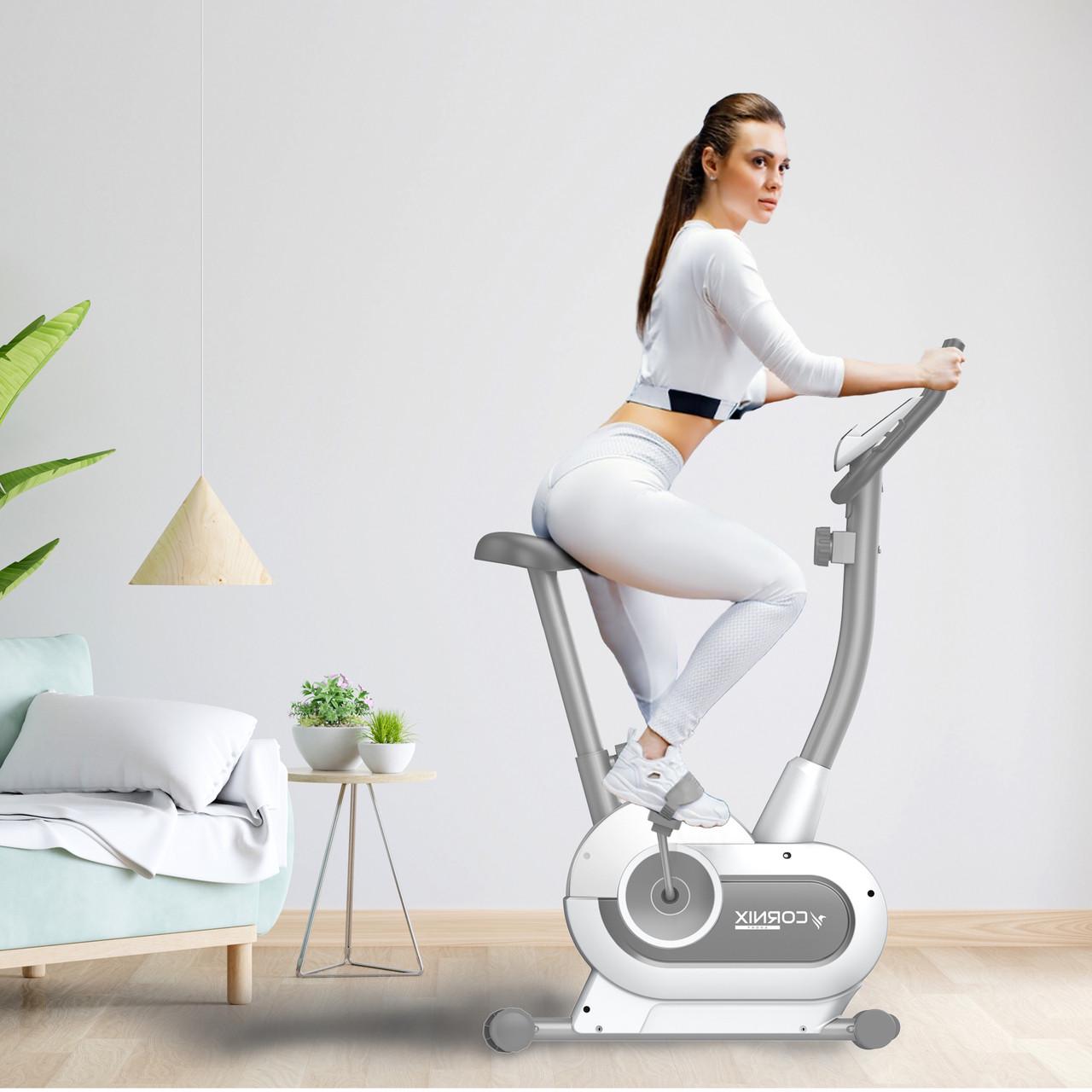 Велотренажер магнитный Cornix Hanna White/Grey (2670212071) - фото 4 Велотренажер магнитный Cornix Hanna White/Grey (2670212071) - фото 4
