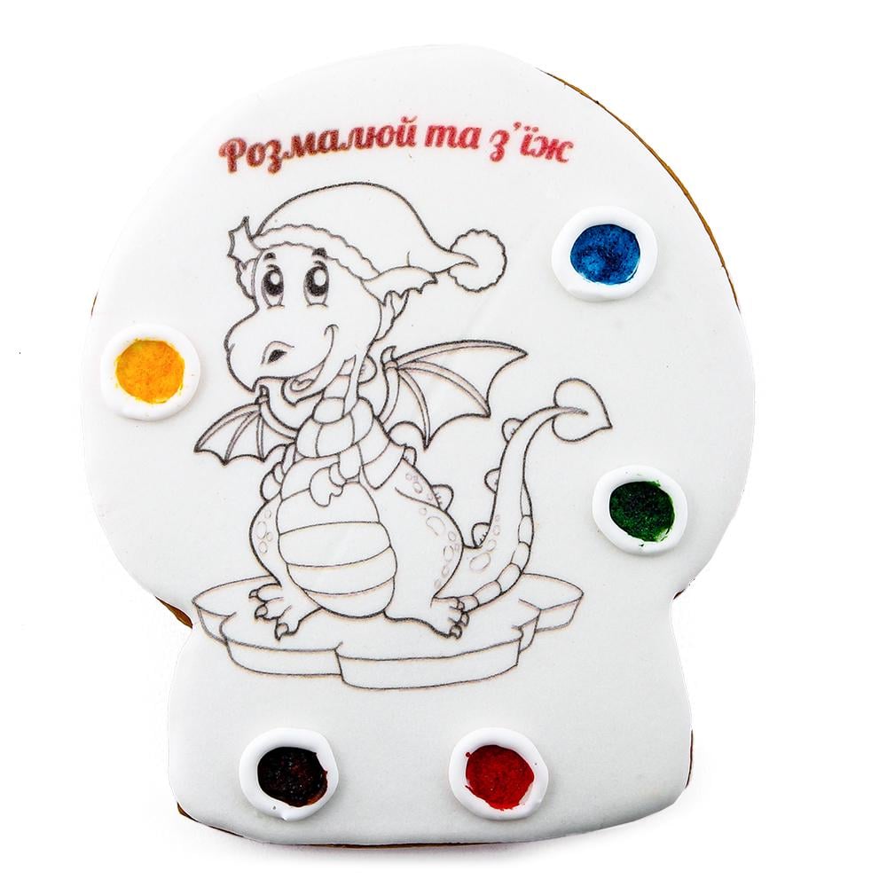 Пряник-розмальовка Крафт Печиво Дракон №1 85 г