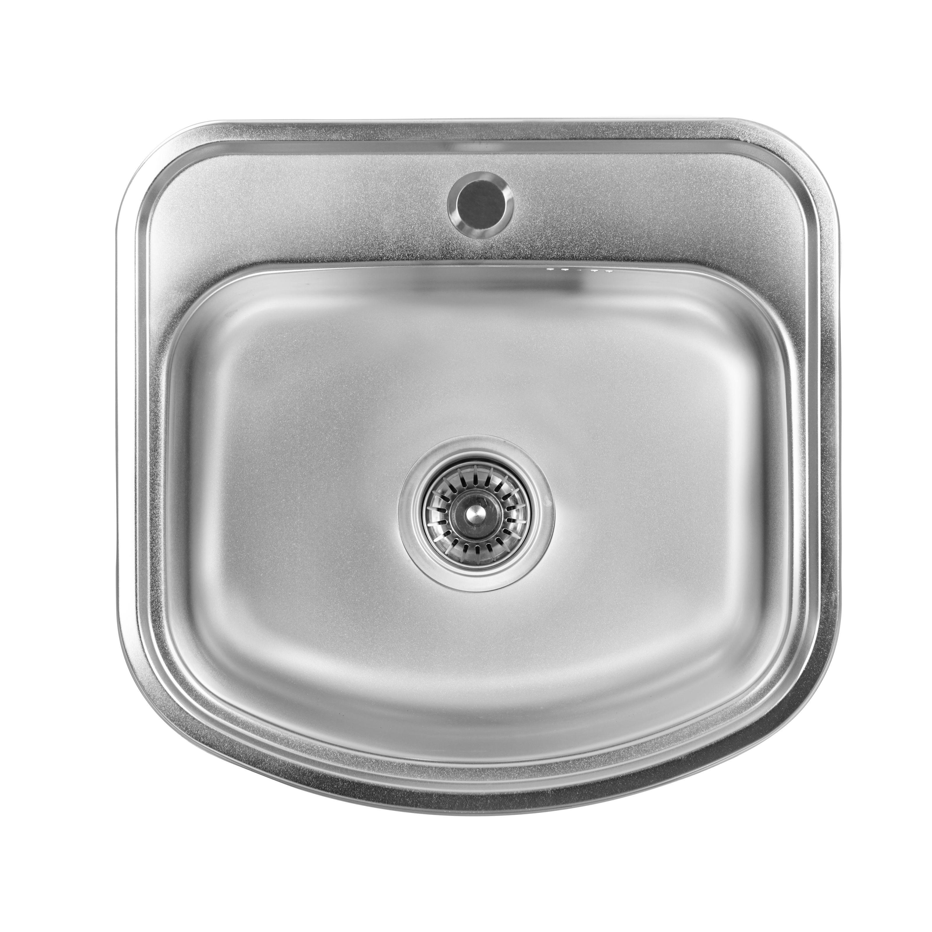 Мойка кухонная Platinum PLS-A280 прямоугольная из нержавеющей стали 490x470 мм (152494) Мойка кухонная Platinum PLS-A280 прямоугольная из нержавеющей стали 490x470 мм (152494)