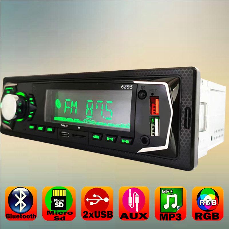 Автомагнітола 1din JSD-308BT ISO 2xUSB Bluetooth RGB microSD/AUX/FM (20464232) - фото 4