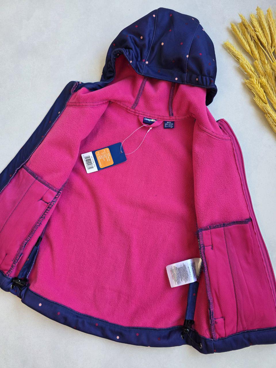 Куртка-софтшел на флисе Lupilu для девочки 98-104 см (056696) - фото 5