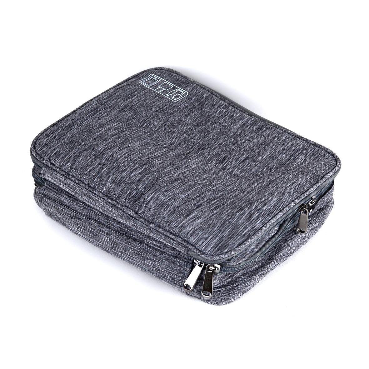 Органайзер для зарядных устройств и кабелей 2 отделения 26,5х19,5х9,5 см Серый (ОД-302-3) - фото 4 Органайзер для зарядных устройств и кабелей 2 отделения 26,5х19,5х9,5 см Серый (ОД-302-3) - фото 4