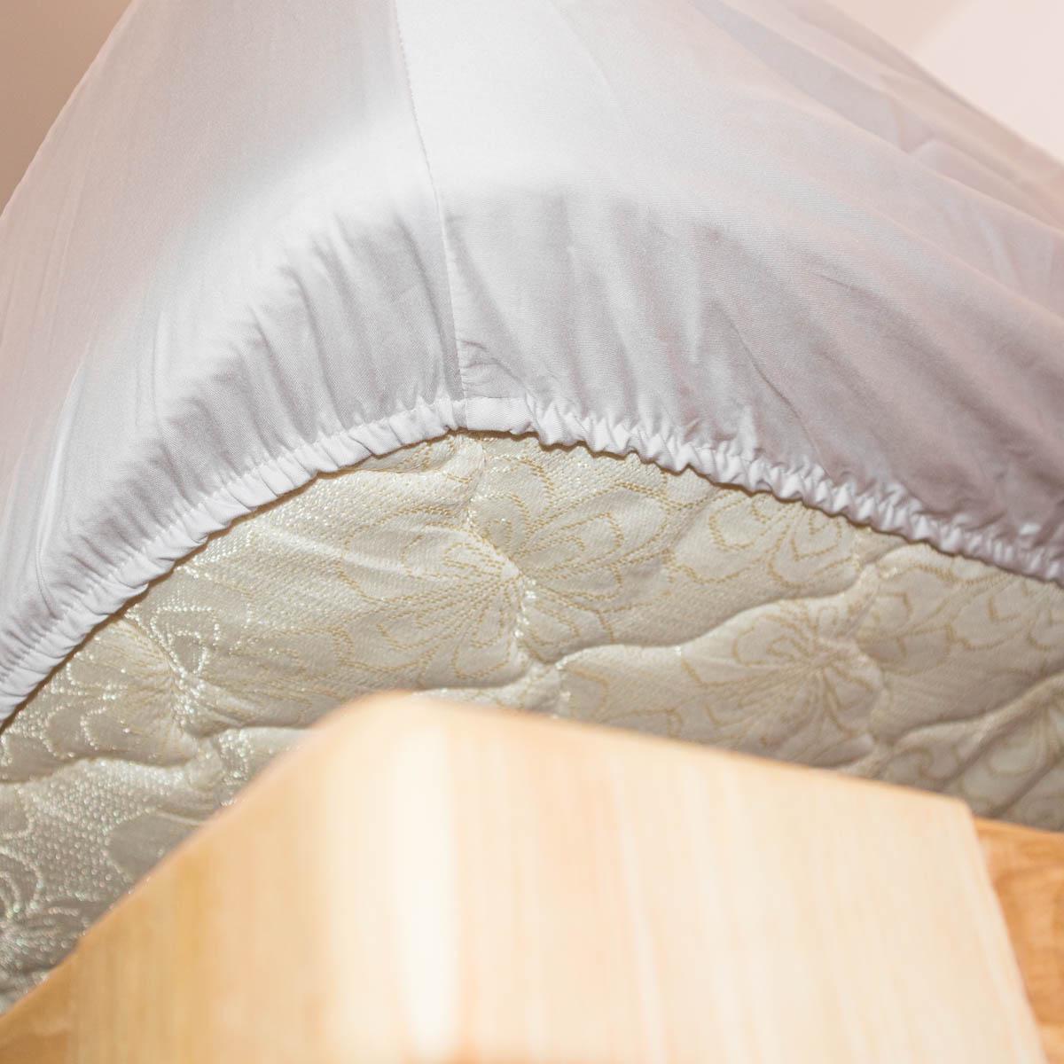 Простынь на резинке двуспальная сатин 100% хлопок 125 г/м2 180х200х25 см Светло-серый (chn-pnr-sa-180-25-lgrey) - фото 6 Простынь на резинке двуспальная сатин 100% хлопок 125 г/м2 180х200х25 см Светло-серый (chn-pnr-sa-180-25-lgrey) - фото 6