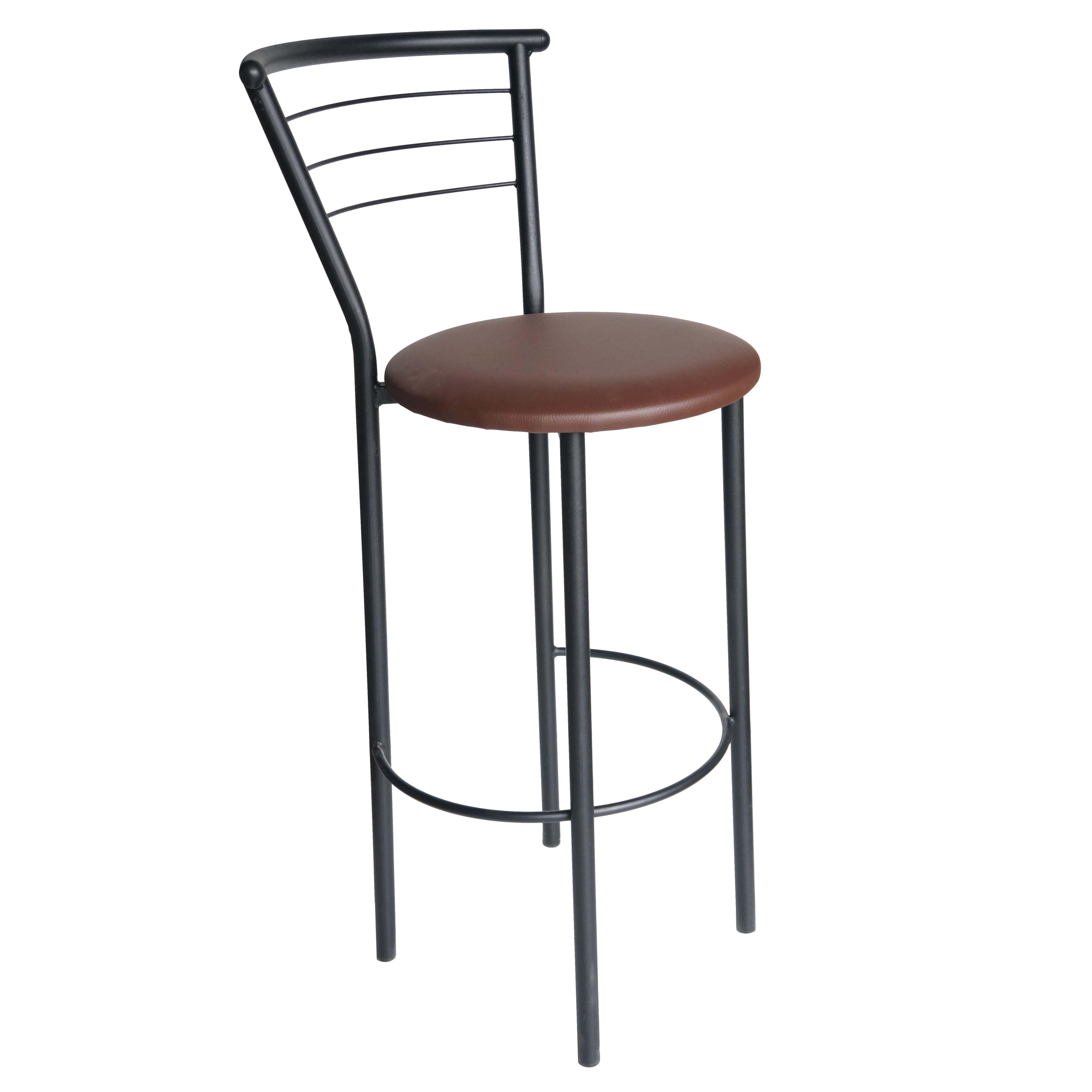 Барный стул Марко Хокер кожзаменитель Черный/Коричневый (24641-10)