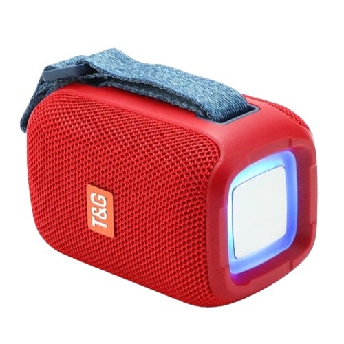 Портативная колонка TG 339 с RGB подсветкой 5W Red (tf4933)