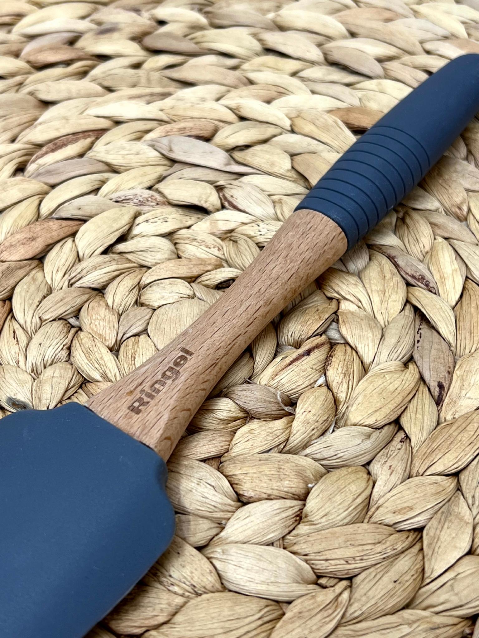 Лопатка кухонная силиконовая с деревом 22,5 см Grey line - фото 3 Лопатка кухонная силиконовая с деревом 22,5 см Grey line - фото 3