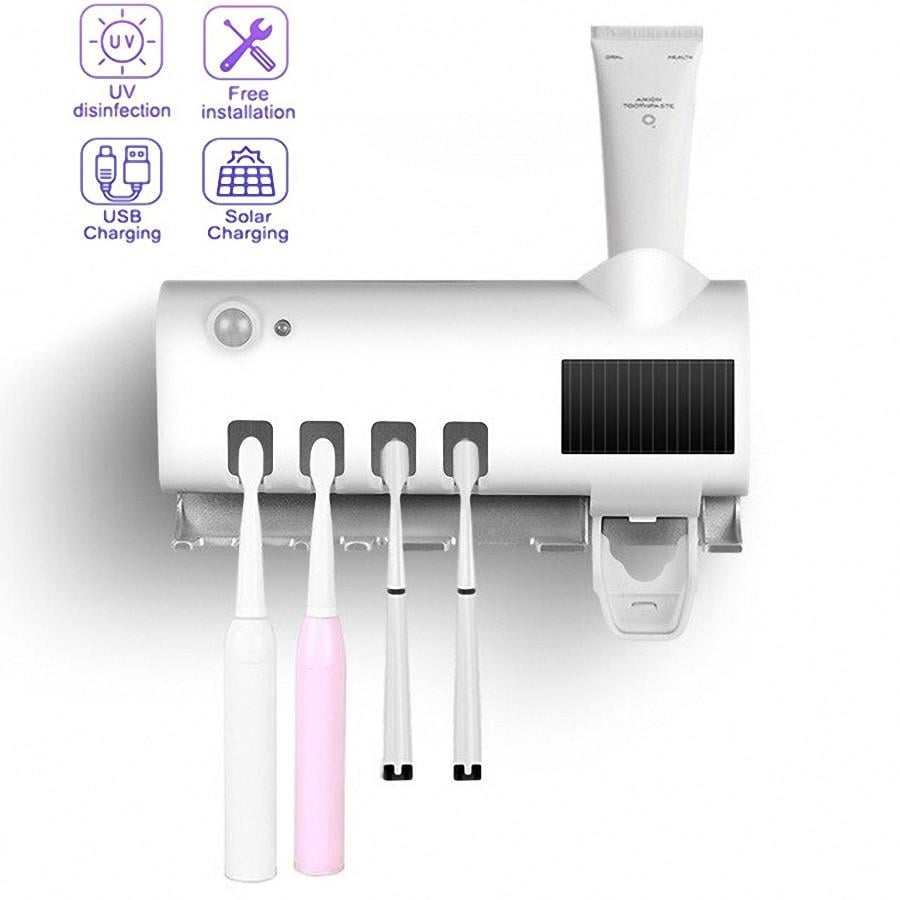 Диспенсер для зубной пасты и стерилизатор для щеток (JX008) - фото 3 Диспенсер для зубной пасты и стерилизатор для щеток (JX008) - фото 3