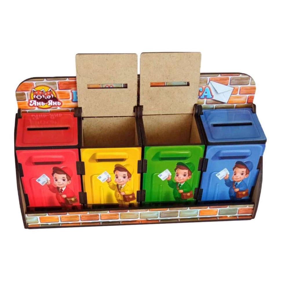 Игрушка детская деревянная Ubumblebees PSD081 Веселый почтальон