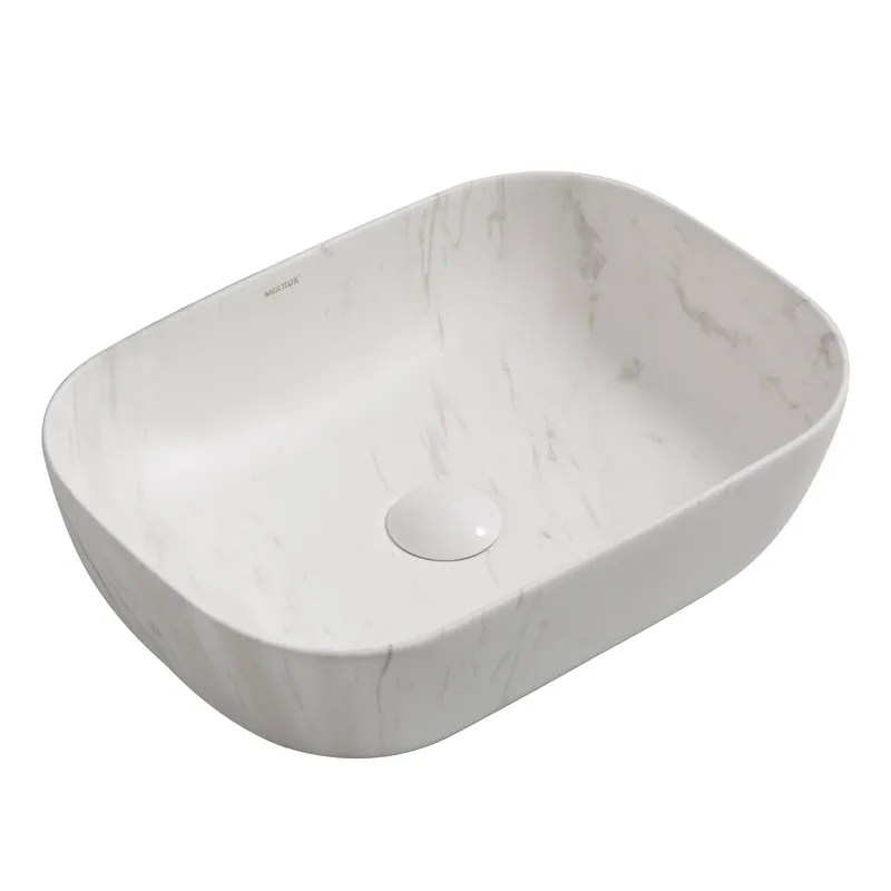 Раковина накладна MIXXUS Premium DIVERSE-0112 MARBLE 455х325х135 мм (MP6543)