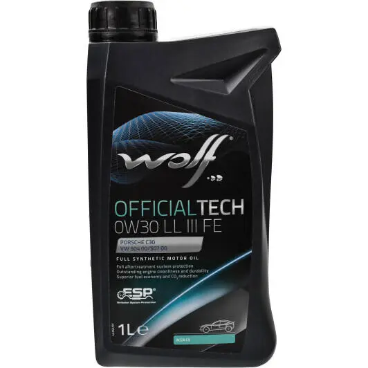 Моторна олива WOLF Officialtech LL III FE 0W-30 1 л (1044342)