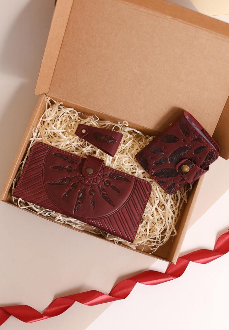 Набор женских кожаных аксессуаров Ибица (A-027315)