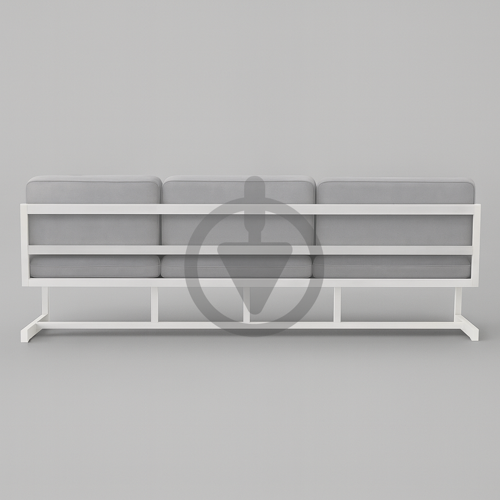 Диван металевий AVVS tech Атлас лофт велюр з підлокотниками 206 см Світло-сірий/Білий (30222839) - фото 3 Диван металевий AVVS tech Атлас лофт велюр з підлокотниками 206 см Світло-сірий/Білий (30222839) - фото 3