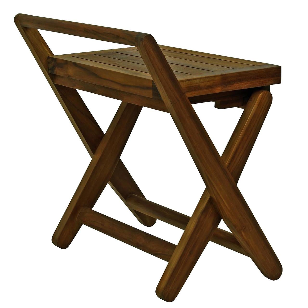 Табурет для ванной из дерева Марасин Латте (ТВН-007016)