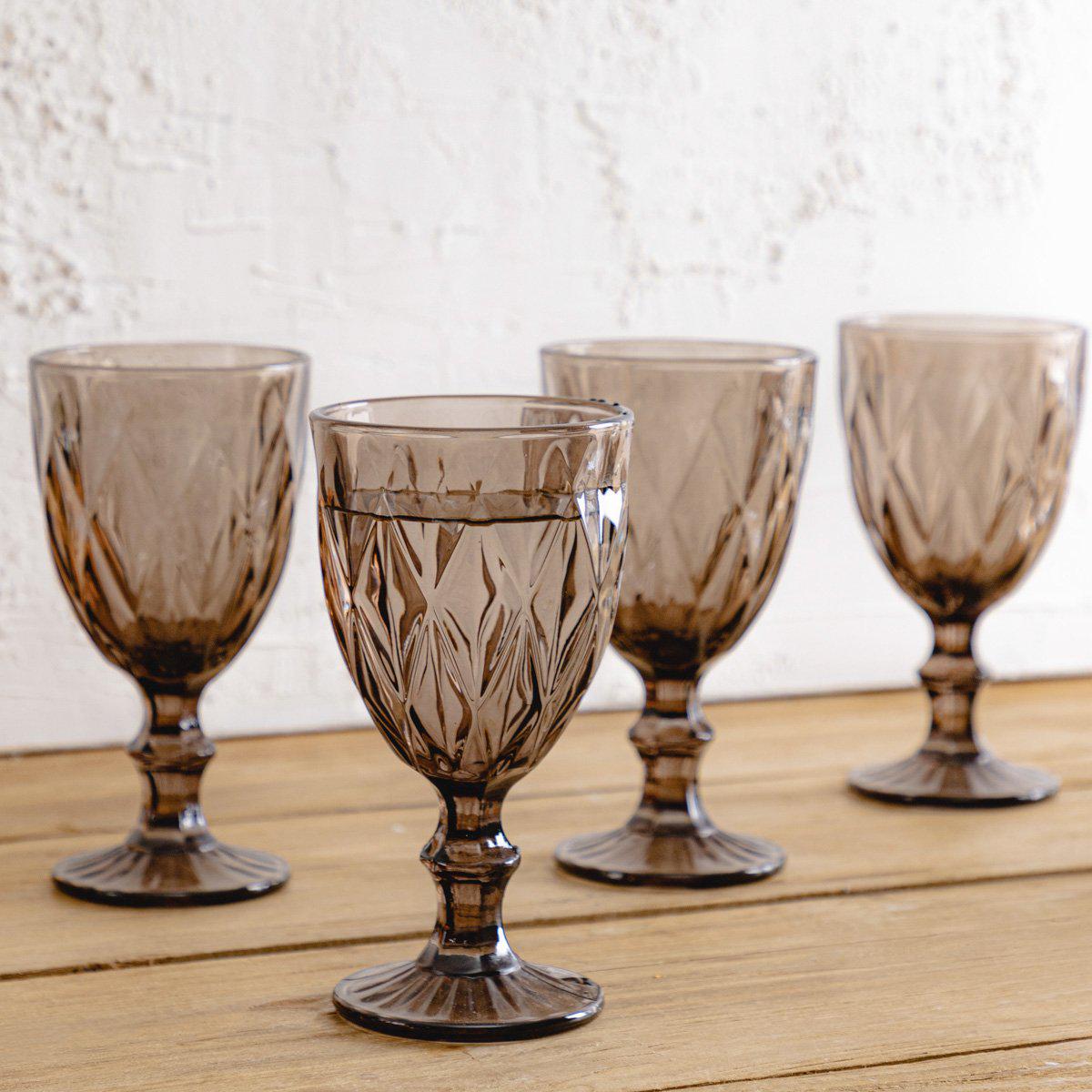 Набор бокалов для вина Homla LUNNA 310 мл 4 шт. Графитовый (158086) - фото 3