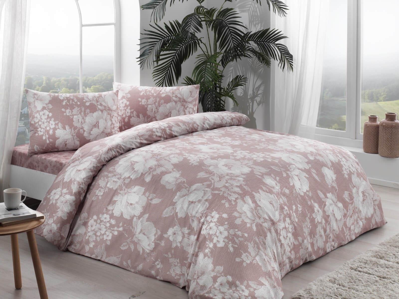 Комплект постельного белья Tac Abril cappucino ранфорс евро (2000022283818)