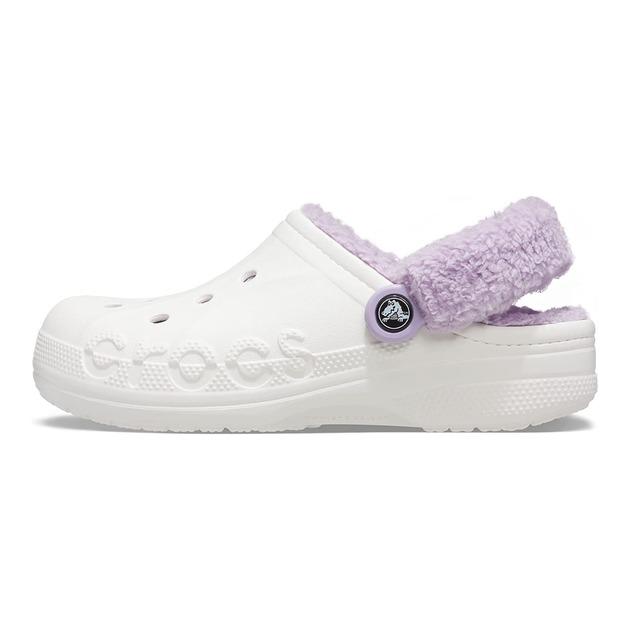 Сабо Crocs Baya Lined Fuzz-Strap Clog M6 р. 38/24,5 см White (20566523) - фото 2