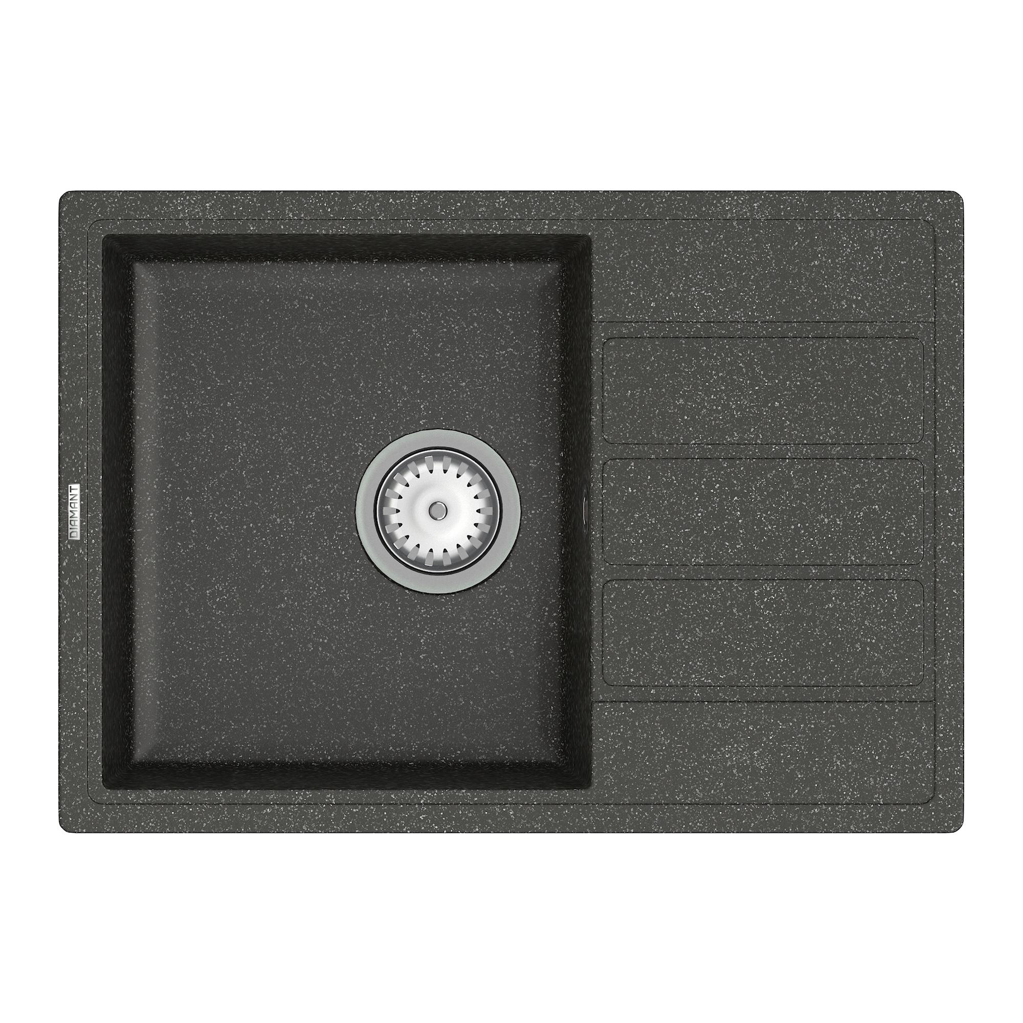 Мойка для кухни Diamant Erida гранитная Черный