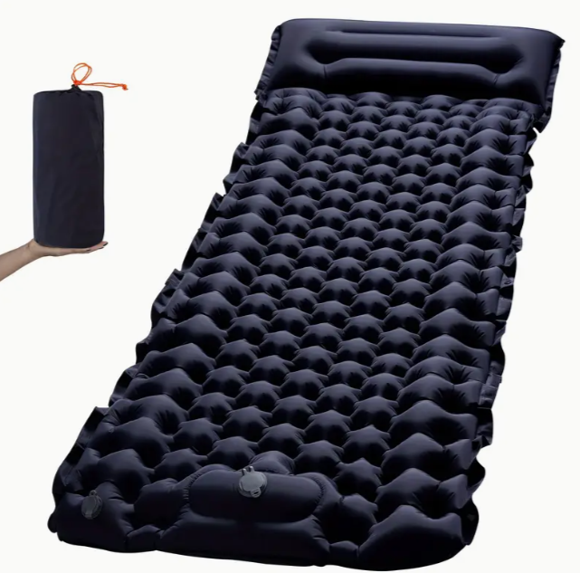 Килимок надувний з подушкою та з вбудованою системою накачування 200x70 см (1406) - фото 9