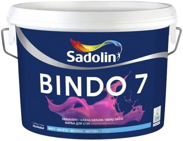 Краска для стен и потолков Sadolin Bindo 7 шелковистоматовая база BC 2,33 л Прозрачный (1823153505)