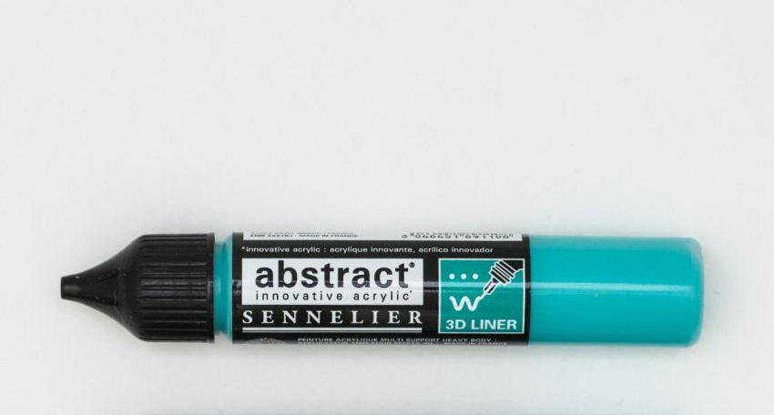 Лінер акриловий Sennelier Abstract 3D 27 мл Бірюзовий