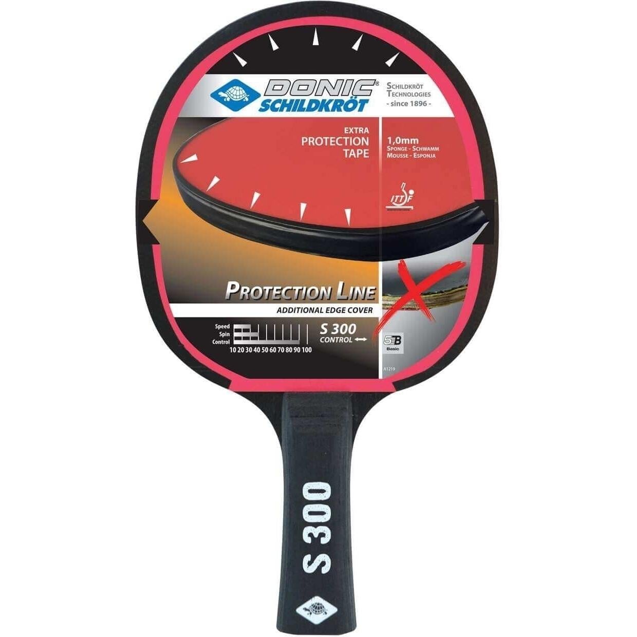 Ракетка для настольного тенниса Donic PROTECTION LINE S300 Черный (703054)