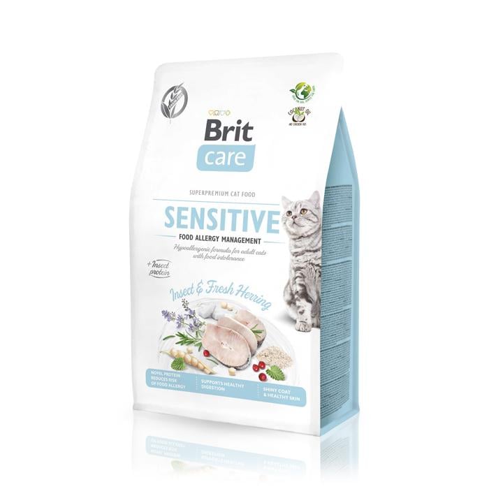 Корм сухой для кошек Brit Care Grain-Free Sensitive Allergy Management Insect беззерновой против аллергии 7 кг (26025129)