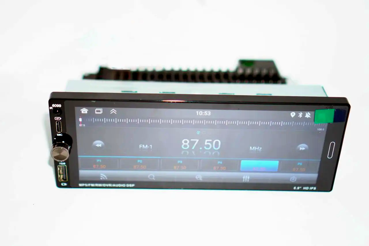 Автомагнитола 1din 6,9"/GPS/WiFi Android 4/64Gb (6099) - фото 7