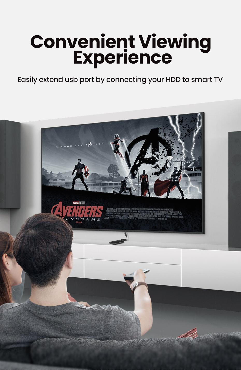 Кабель UGREEN USB 3.0 5 Гбіт/с USB-A папа на USB-A мама 1 м Чорний (10368) - фото 2 Кабель UGREEN USB 3.0 5 Гбіт/с USB-A папа на USB-A мама 1 м Чорний (10368) - фото 2