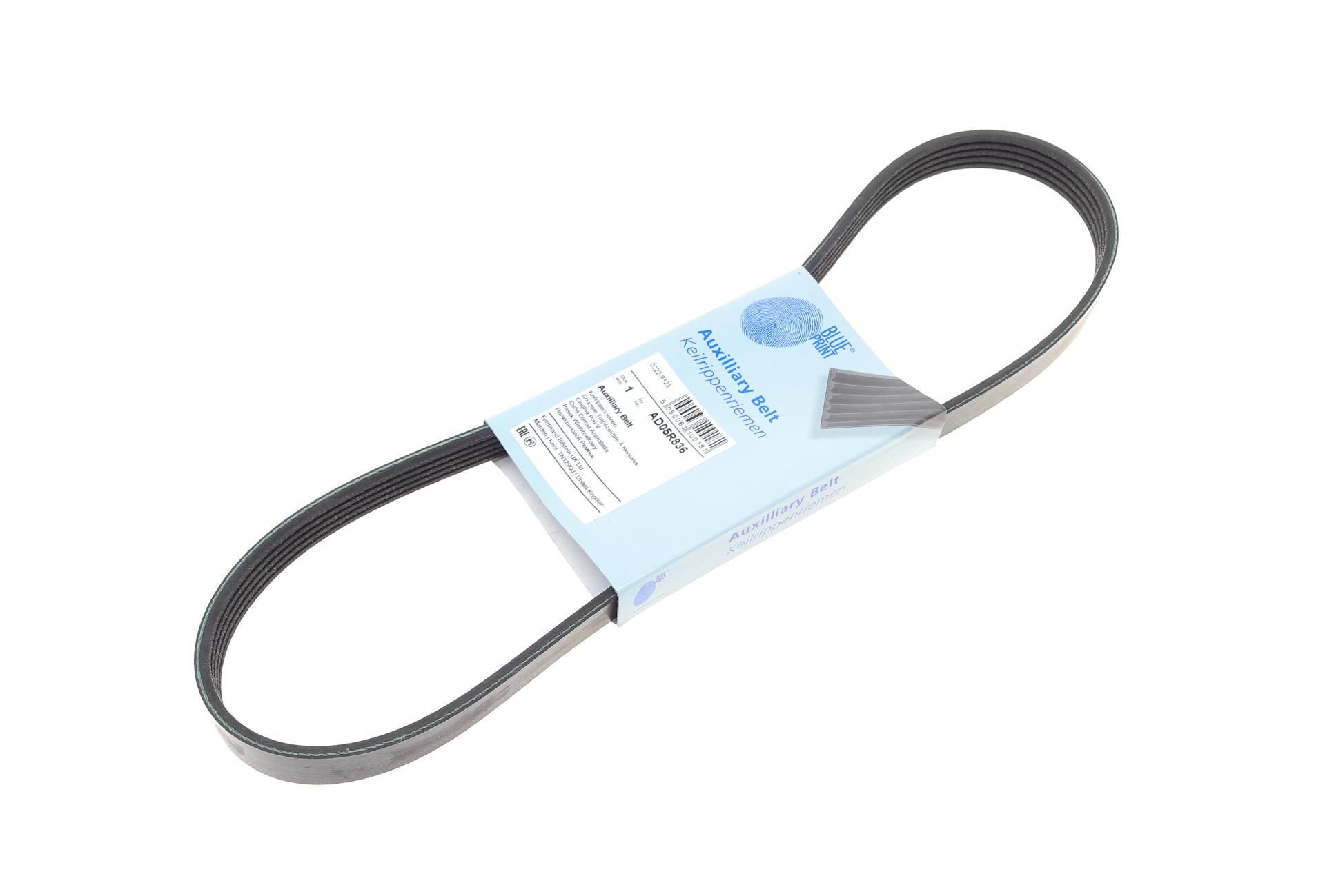 Ремень генератора BLUE PRINT BMW 3 E46/5 E39 1.8D-2.0D 98-03/ Fiat Sedici/ Suzuki SX4 1.5-1.6 06- 5PK836 AD05R836