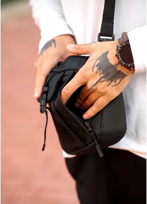 Мужская сумка-мессенджер Sambag тканевая через плечо Черный (900017617) - фото 4 Мужская сумка-мессенджер Sambag тканевая через плечо Черный (900017617) - фото 4