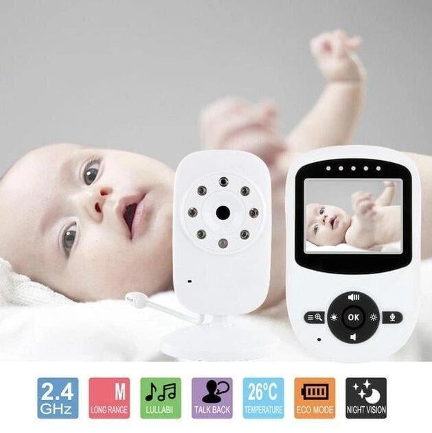 Відеоняня Baby Monitor SM-24 з портативним дисплеєм та вимірюванням температури - фото 9