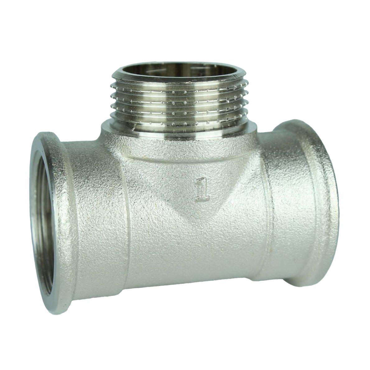 Тройник VA 000027725 никель внутренняя-наружная-внутренняя 1" (197525)