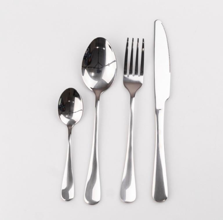 Набор столовых приборов из нержавеющей стали на 6 персон 24 шт. Хром (2746961631)