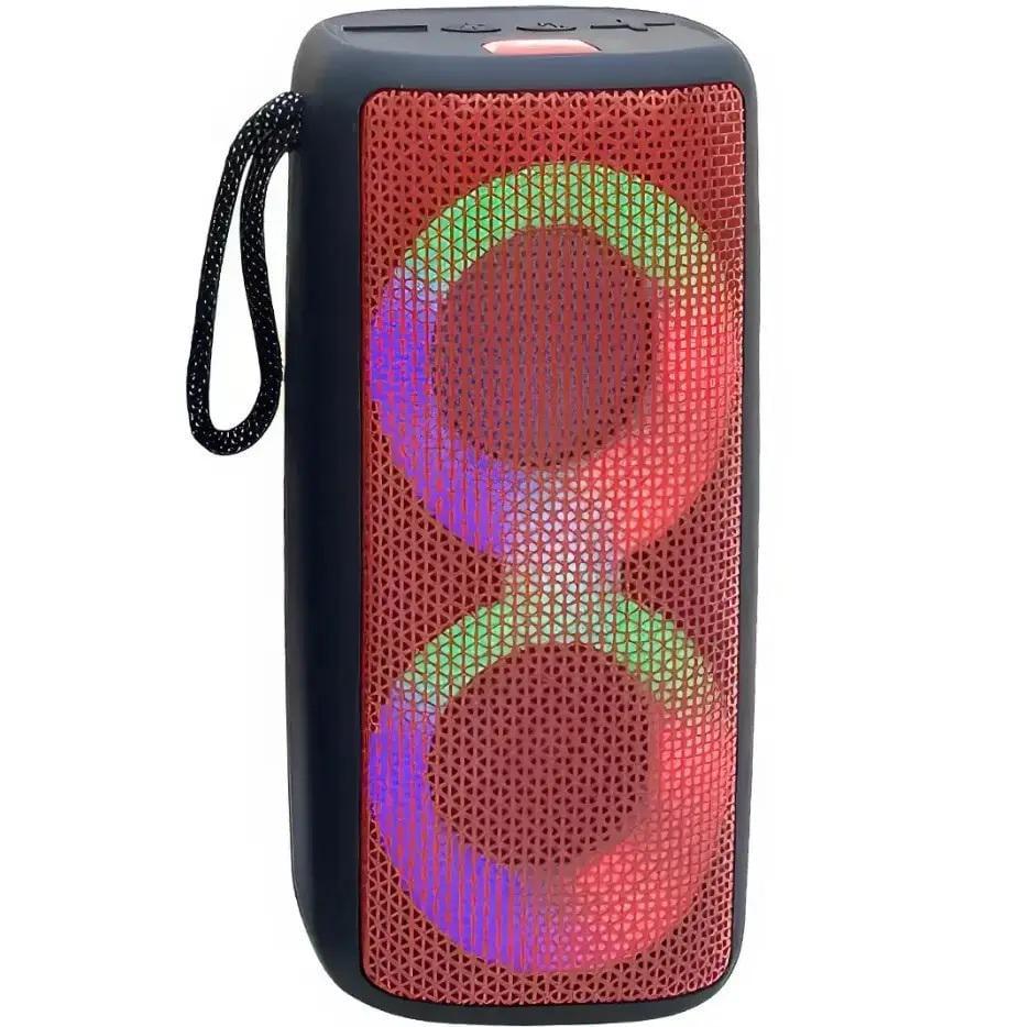 Портативная колонка MB-041 9150 Bluetooth с подсветкой Black/Red (25441811)