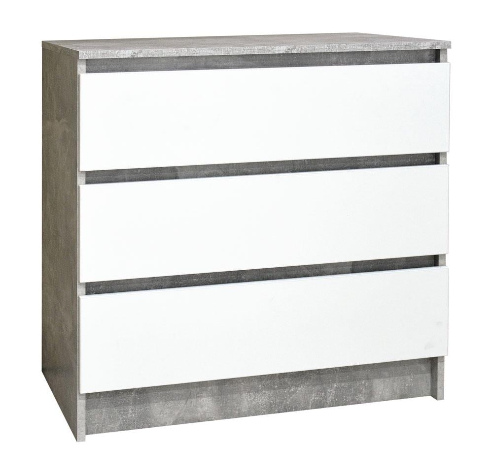 Комод Индастриал 80/3Ш Белый (000-000-477)