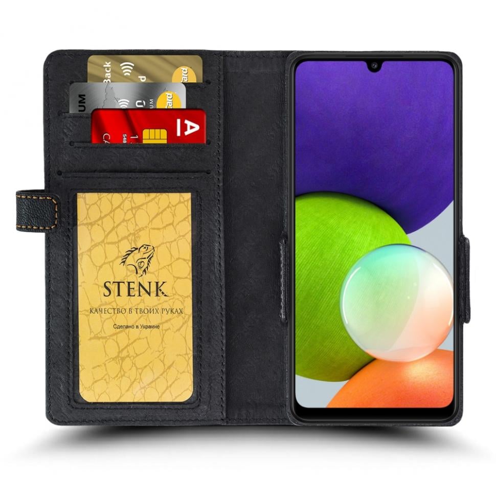 Чехол книжка Stenk Wallet для Samsung Galaxy A22 Черный (69161)