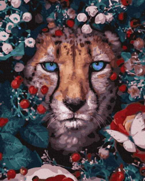 Картина по номерам Rainbow Art Цветочная кошка (GX32765-RA)