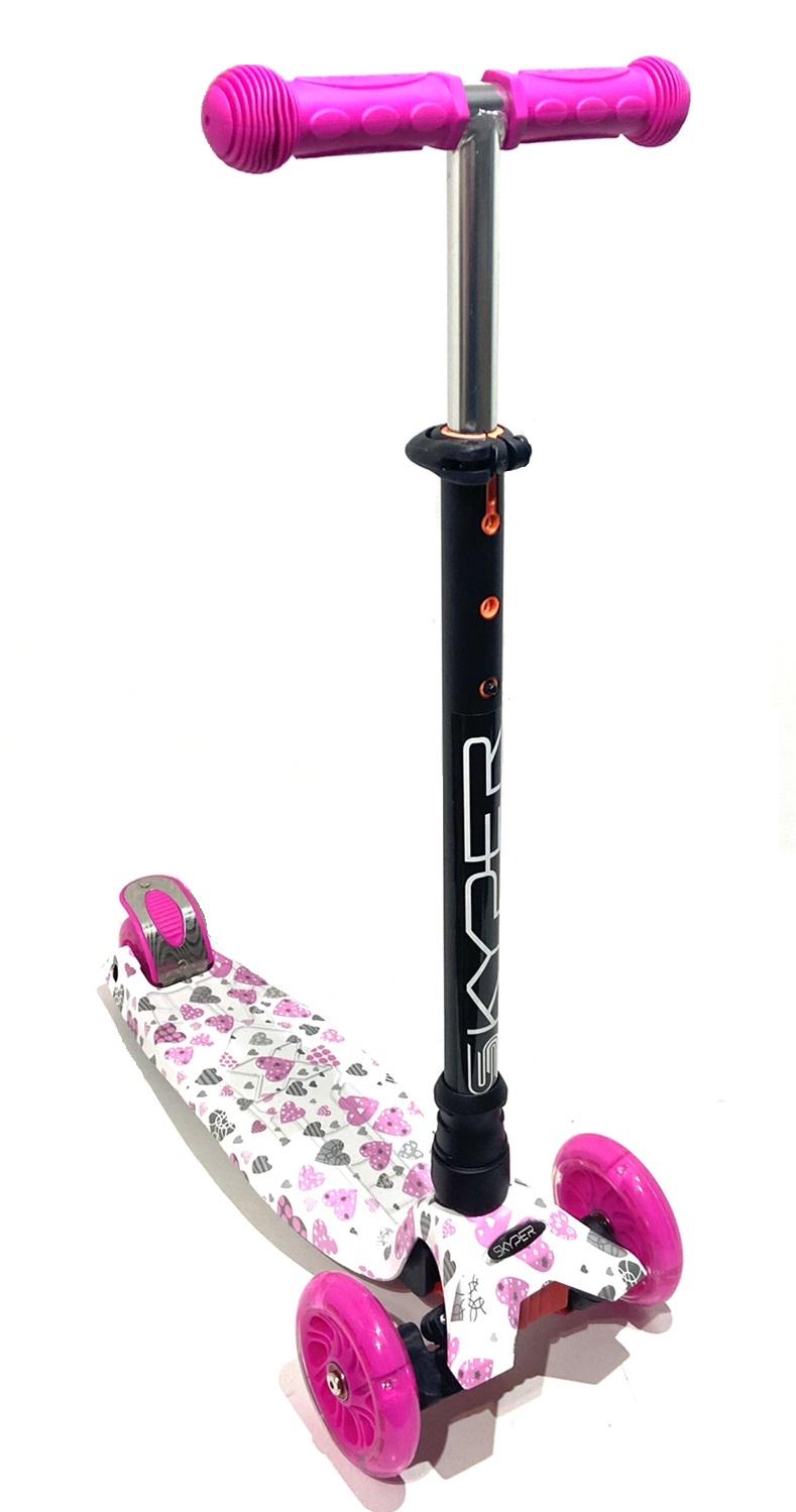 Самокат Skyper Maxi Розовый/Белый (113-33565)