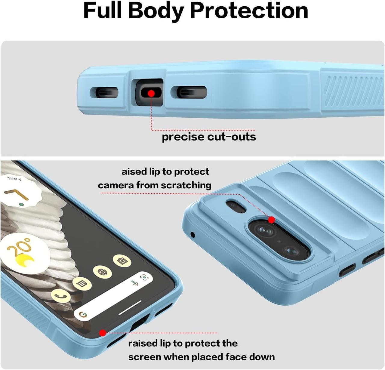 Чехол Ricco Phantom Shield для Google Pixel 8a (светло-голубой) - фото 3