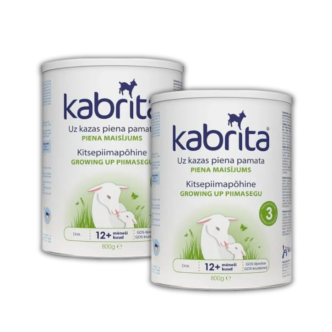 Детский сухой молочный напиток KABRITA 3 на основе козьего молока 12+ мес 2х800 г (8716677008622x2)