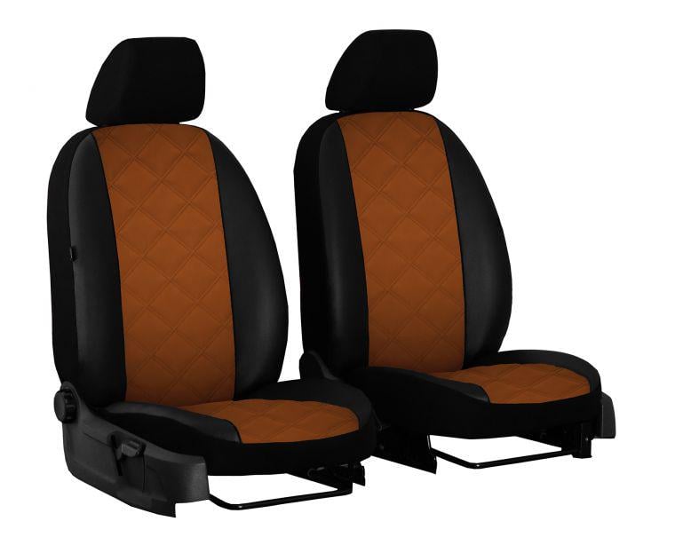 Авточехлы на передние сиденья Pok-Ter для Subaru Forester 2002-2008 эко-кожа Elit Коричневый (2151098)