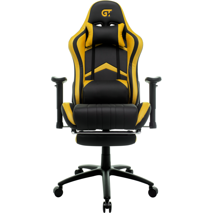 Крісло геймерське GT Racer X-2534-F Black/Yellow - фото 1