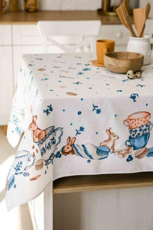Скатертина на стіл Носи Своє 1,50x1,80 м Білий (1099-1) Скатертина на стіл Носи Своє 1,50x1,80 м Білий (1099-1)