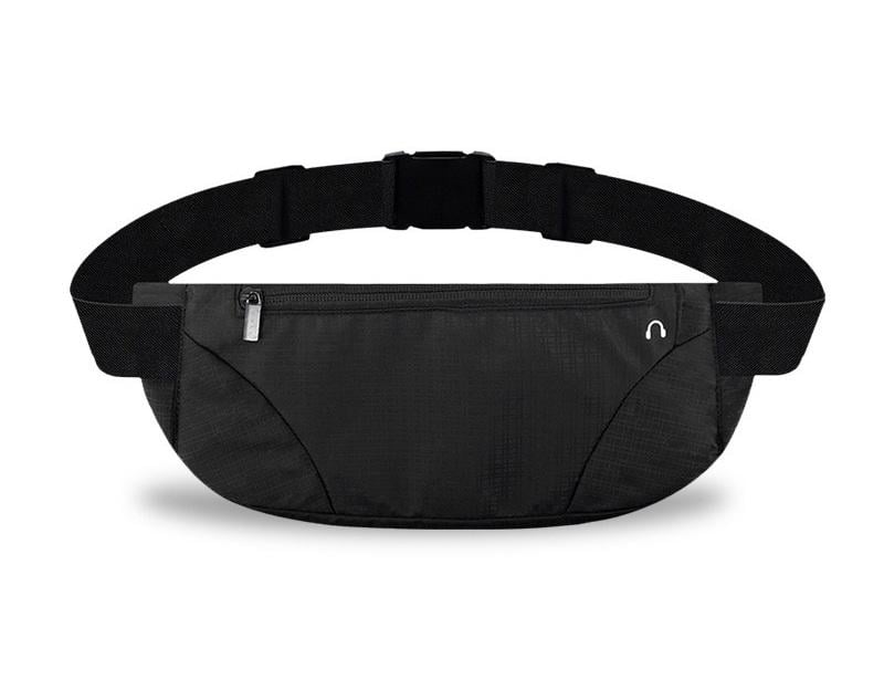 Сумка для телефона и документов с отверстием под наушники нейлон 32х11 см Черный (U9680)